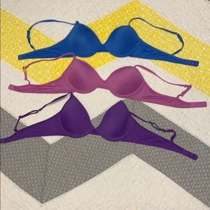 3 Bra Bundle 34A - like new